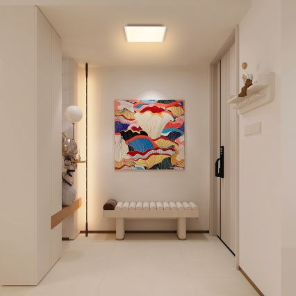 Brilagi - Himmennettävä LED-kattovalaisin SLIMFRAME LED/25W/230V 30x30 cm 3000-6000K valkoinen + kauko-ohjaus