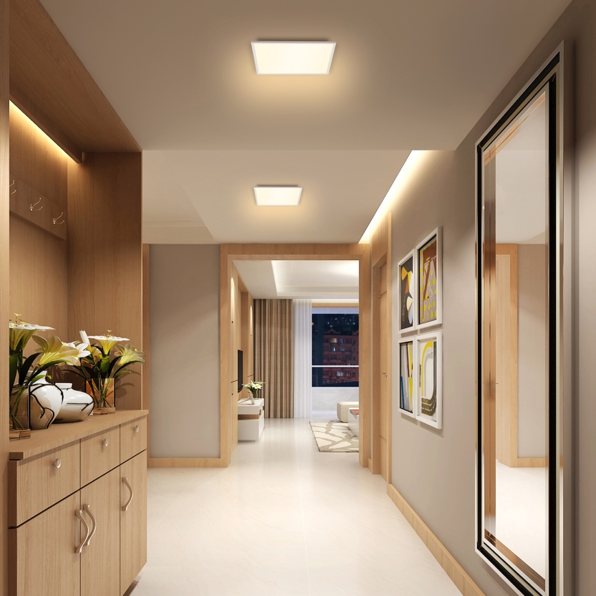 Brilagi - Himmennettävä LED-kattovalaisin SLIMFRAME LED/25W/230V 30x30 cm 3000-6000K valkoinen + kauko-ohjaus