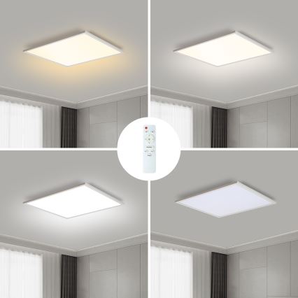 Brilagi - Himmennettävä LED-kattovalaisin SLIMFRAME LED/36W/230V 45x45 cm 3000-6000K valkoinen + kauko-ohjaus