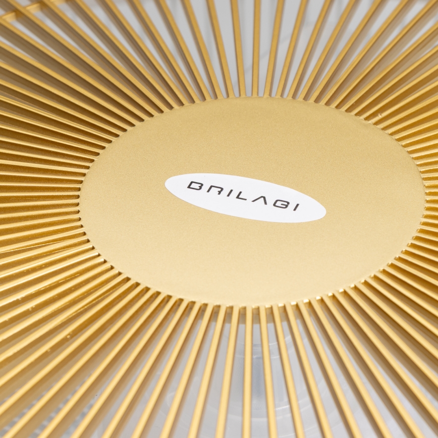 Brilagi - LED Himmennettävä valo tuulettimella AURA LED/38W/230V 3000-6000K kulta + kaukosäädin