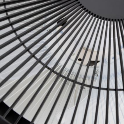 Brilagi - LED Himmennettävä valo tuulettimella AURA LED/38W/230V 3000-6000K musta + kaukosäädin