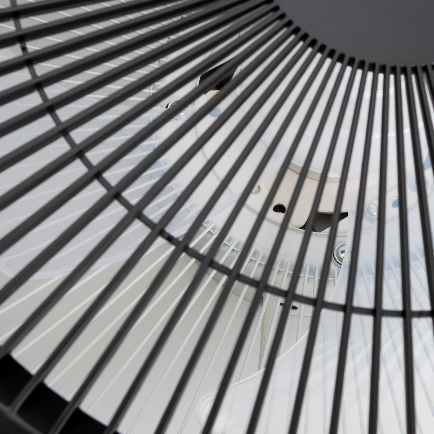 Brilagi - LED Himmennettävä valo tuulettimella AURA LED/38W/230V 3000-6000K musta + kaukosäädin