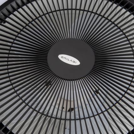 Brilagi - LED Himmennettävä valo tuulettimella AURA LED/38W/230V 3000-6000K musta + kaukosäädin