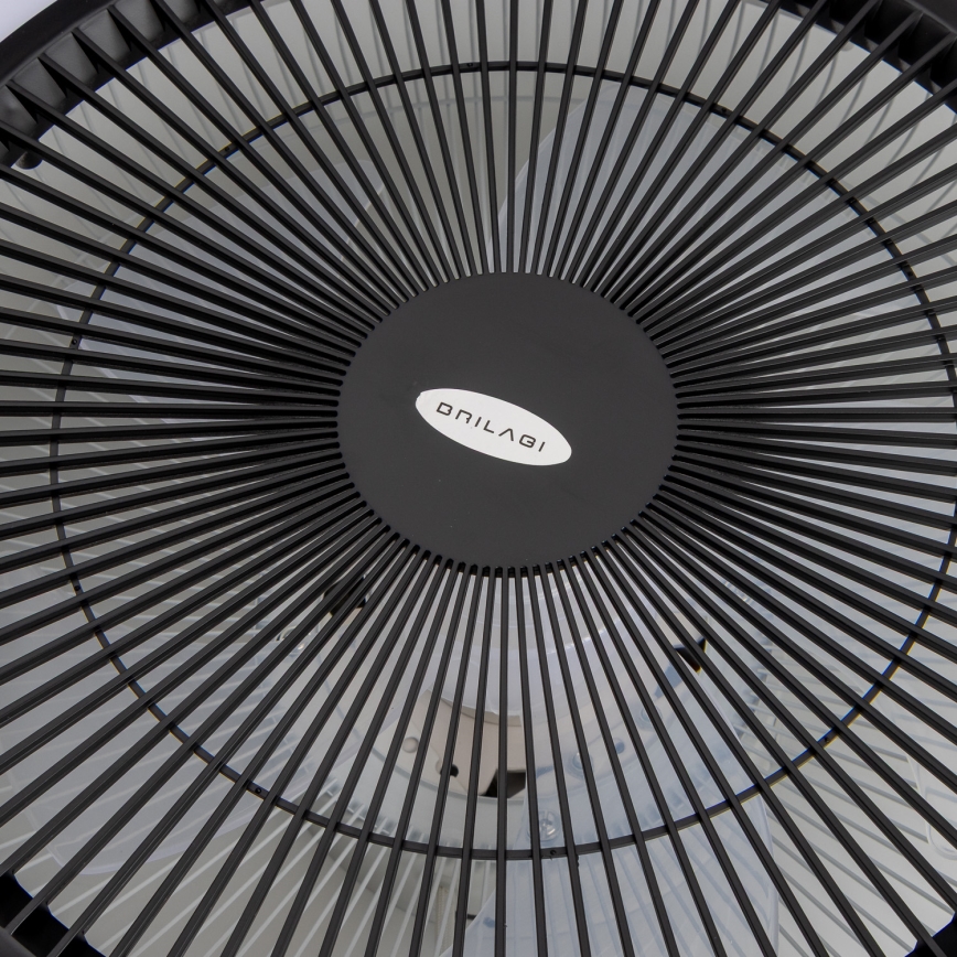 Brilagi - LED Himmennettävä valo tuulettimella AURA LED/38W/230V 3000-6000K musta + kaukosäädin