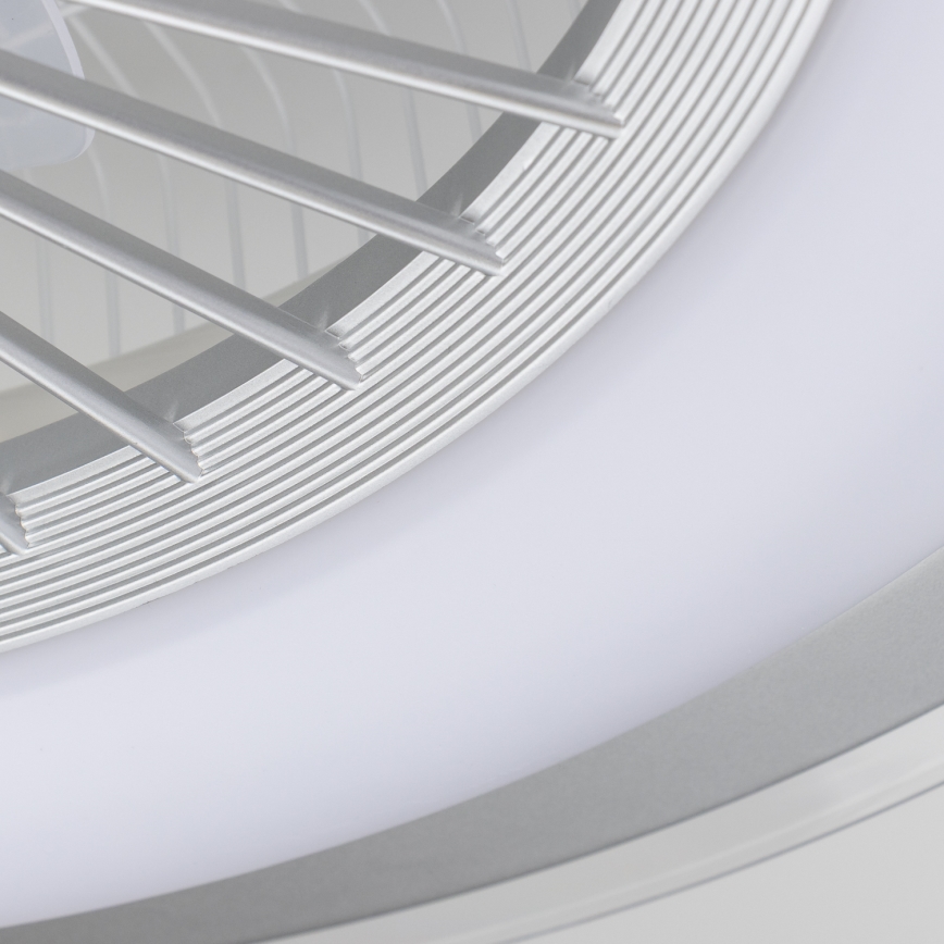 Brilagi - LED Himmennettävä valo tuulettimella RONDA LED/48W/230V 3000-6000K hopea + kaukosäädin