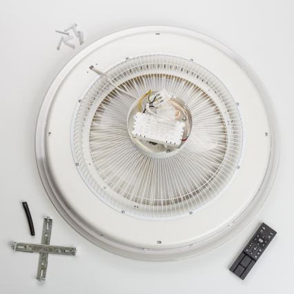 Brilagi - LED Himmennettävä valo tuulettimella RONDA LED/48W/230V 3000-6000K kulta + kaukosäädin
