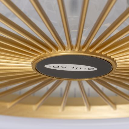 Brilagi - LED Himmennettävä valo tuulettimella RONDA LED/48W/230V 3000-6000K kulta + kaukosäädin