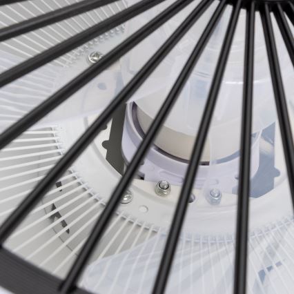 Brilagi - LED Himmennettävä valo tuulettimella RONDA LED/48W/230V 3000-6000K musta + kaukosäädin