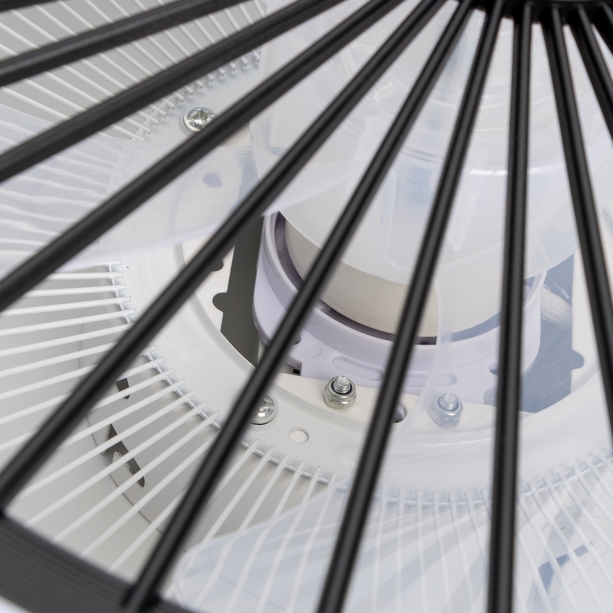 Brilagi - LED Himmennettävä valo tuulettimella RONDA LED/48W/230V 3000-6000K musta + kaukosäädin