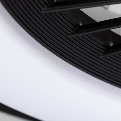 Brilagi - LED Himmennettävä valo tuulettimella RONDA LED/48W/230V 3000-6000K musta + kaukosäädin