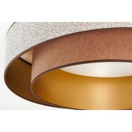 Brilagi - Himmennettävä LED-kattovalaisin VEGAS SHINE LED/24W/230V halkaisija 60 cm 3000/4000/6500K ruskea + kauko-ohjaus