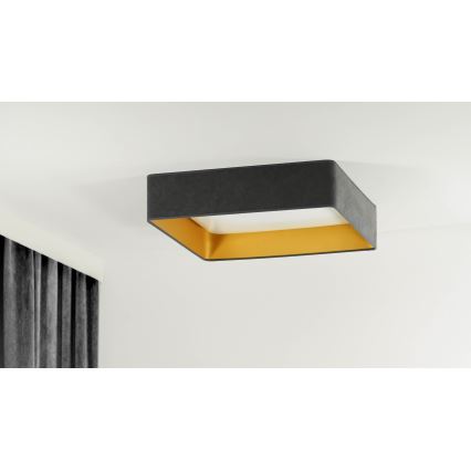 Brilagi - Himmennettävä LED-kattovalaisin VELVET SQUARE SMART LED/36W/230V 2700-6500K Wi-Fi Tuya + kauko-ohjaus harmaa