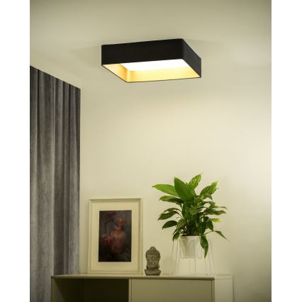 Brilagi - Himmennettävä LED-kattovalaisin VELVET SQUARE SMART LED/36W/230V 2700-6500K Wi-Fi Tuya + kauko-ohjaus harmaa