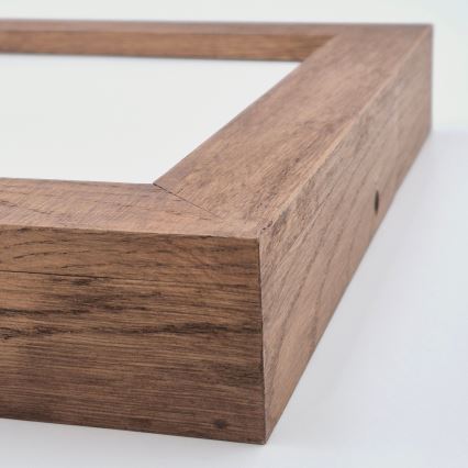 Brilagi - Himmennettävä kylpyhuoneen LED-kattovalaisin WOODY FRAME LED/24W/230V tammi kirsikka 30x30 cm 3000-6000K IP44 + kauko-ohjaus