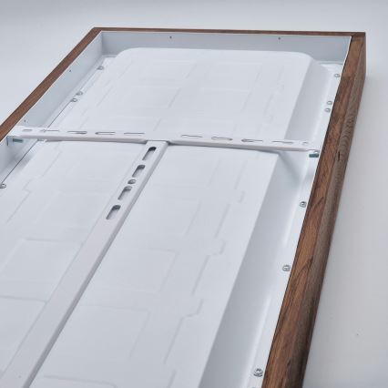 Brilagi - Himmennettävä kylpyhuoneen LED-kattovalaisin WOODY FRAME LED/50W/230V tammi kirsikka 120x30 cm 3000-6000K IP44 + kauko-ohjaus