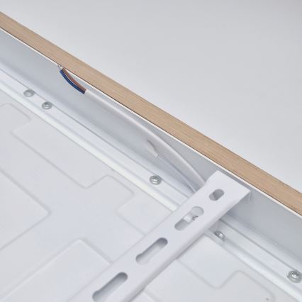 Brilagi - Himmennettävä kylpyhuoneen LED-kattovalaisin WOODY FRAME LED/50W/230V tammi 60x60 cm 3000-6000K IP44 + kauko-ohjaus