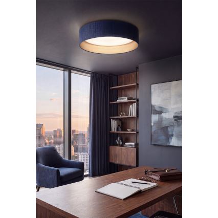 Brilagi - Himmennettävä LED-kattovalaisin VELVET SMARTIX LED/24W/230V 3000-6000K halkaisija 45 cm sininen/kultainen Wi-Fi Tuya Beacon + kaukosäädin