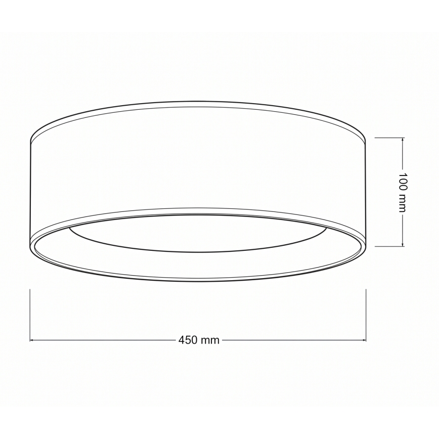 Brilagi - Himmennettävä LED-kattovalaisin VELVET SMARTIX LED/24W/230V 3000-6000K halkaisija 45 cm sininen/kultainen Wi-Fi Tuya Beacon + kaukosäädin
