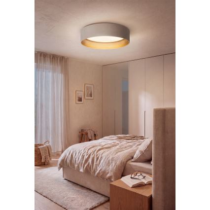 Brilagi - LED himmennettävä kattovalaisin VELVET SMARTIX LED/24W/230V 3000-6000K halkaisija 45 cm kerma/kulta Wi-Fi Tuya Beacon + kaukosäädin