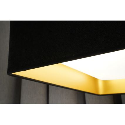 Brilagi - LED-himmennettävä kattovalaisin VELVET SQUARE SMART LED/36W/230V 60×60 cm 2700–6500 K Wi‑Fi Tuya + kaukosäädin, musta