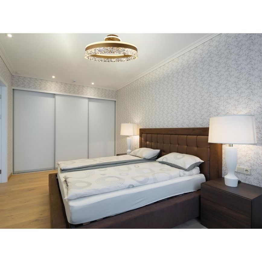 Brilagi - LED-himmennyskattokruunu LED/86W/230V 3000-6500K kulta + kauko-ohjaus