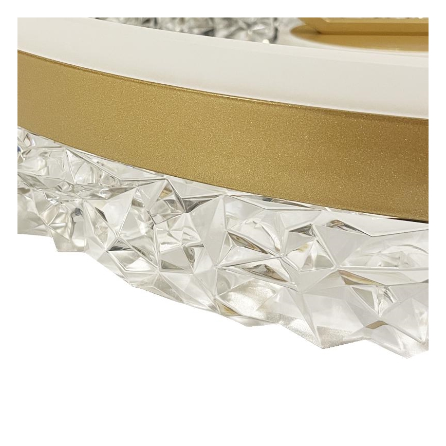 Brilagi - LED-himmennyskattokruunu LED/86W/230V 3000-6500K kulta + kauko-ohjaus