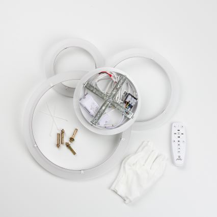 Brilagi - LED-himmennyskattokruunu ORBITS LED/40W/230V 3000-6500K valkoinen + kauko-ohjaus