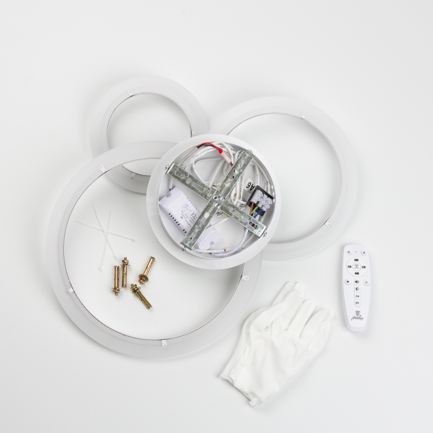 Brilagi - LED-himmennyskattokruunu ORBITS LED/40W/230V 3000-6500K valkoinen + kauko-ohjaus