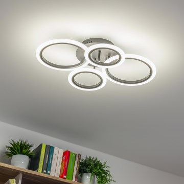 Brilagi - LED-himmennyskattokruunu ORBITS LED/50W/230V 3000-6500K antrasiitti + kauko-ohjaus