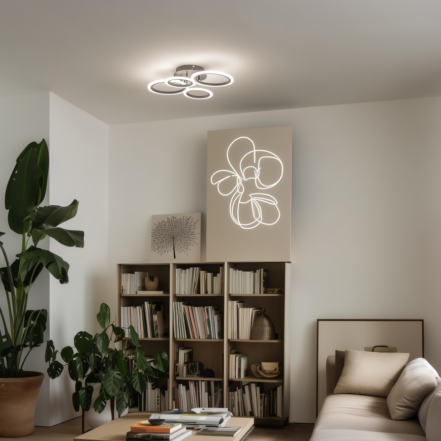 Brilagi - LED-himmennyskattokruunu ORBITS LED/50W/230V 3000-6500K + kauko-ohjaus