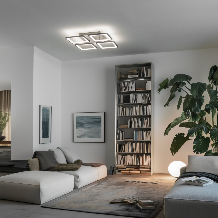 Brilagi - LED-himmennyskattokruunu SQUARED LED/85W/230V 3000-6500K + kauko-ohjaus