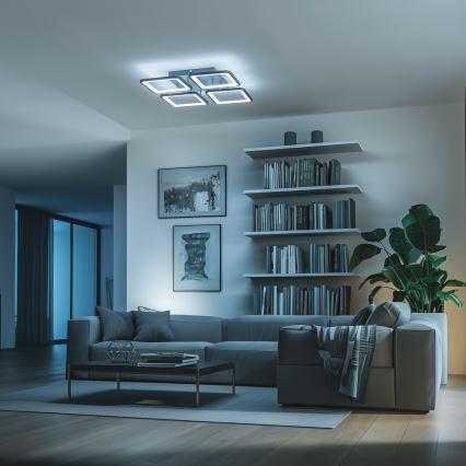 Brilagi - LED-himmennyskattokruunu SQUARED LED/85W/230V 3000-6500K + kauko-ohjaus