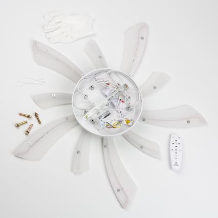 Brilagi - LED-himmennyskattokruunu TWIST LED/55W/230V 3000-6500K valkoinen + kauko-ohjaus