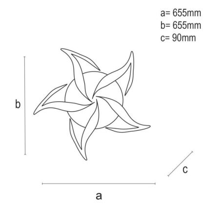 Brilagi - LED-himmennyskattokruunu TWIST LED/55W/230V 3000-6500K valkoinen + kauko-ohjaus