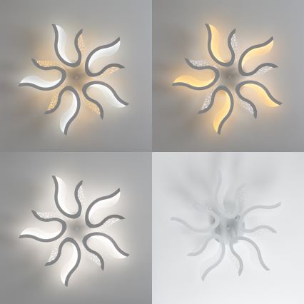 Brilagi - LED-himmennyskattokruunu TWIST LED/65W/230V 3000-6500K valkoinen + kauko-ohjaus