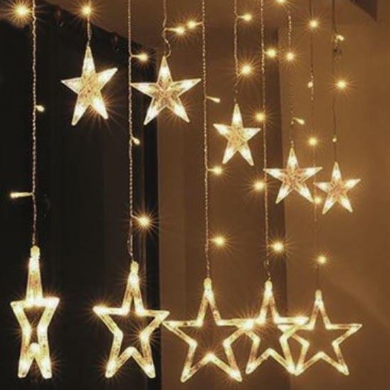 Brilagi - LED jouluinen ulkoverho 123xLED/3xAA/USB 3m IP44 lämmin valkoinen