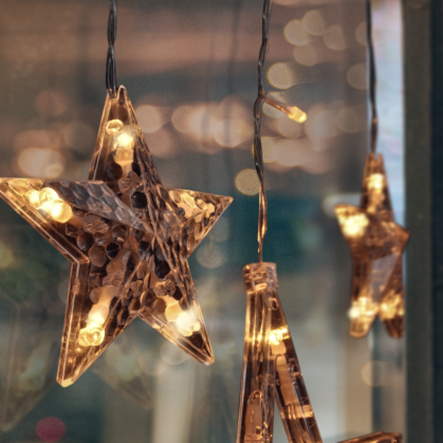 Brilagi - LED jouluinen ulkoverho 123xLED/3xAA/USB 3m IP44 lämmin valkoinen