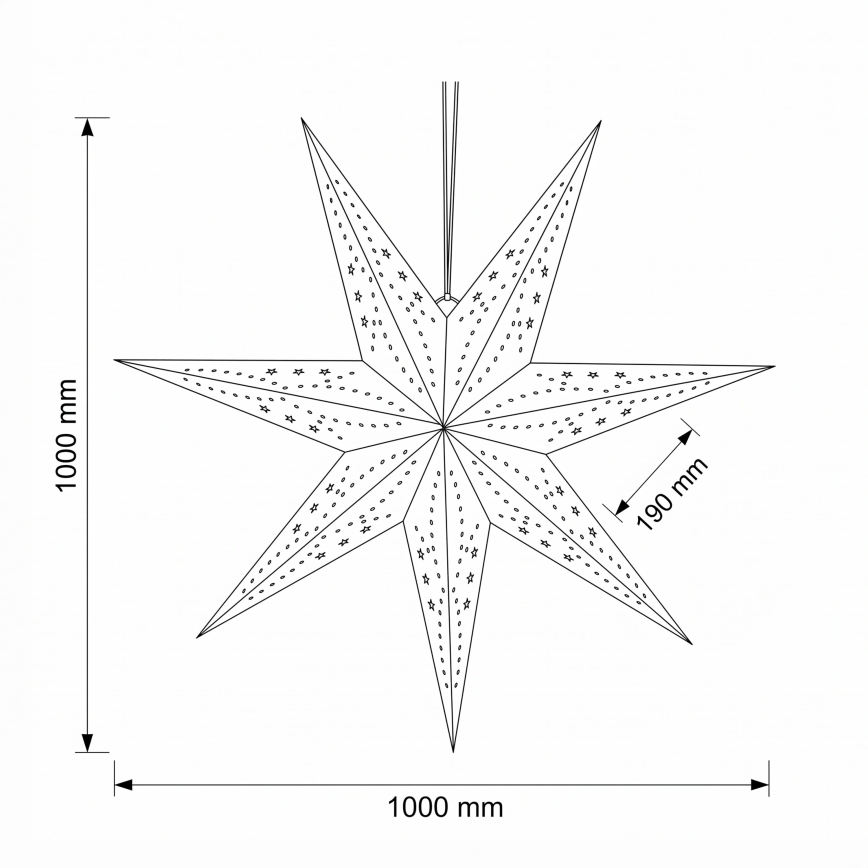 BRILAGI - LED joulukoriste LED/2xAA 100 cm tähti