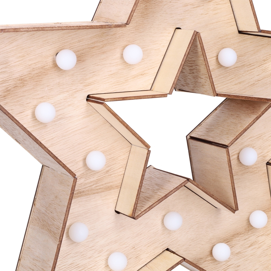 Brilagi - LED-joulukoriste LED/2xAA 38x40 cm tähti