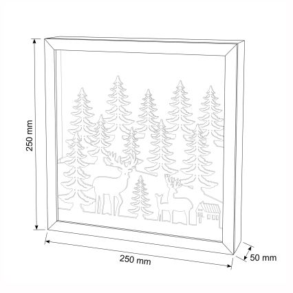 BRILAGI - LED Joulukoriste LED/2xAA