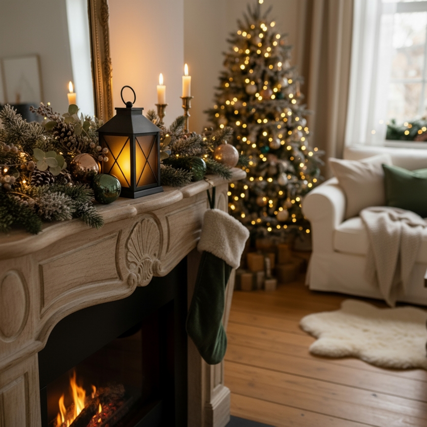 Brilagi - LED-joulukoriste LED/2xAA-lyhty