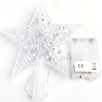 BRILAGI - LED joulukoriste LED/3xAA 21 cm tähti lämmin valkoinen
