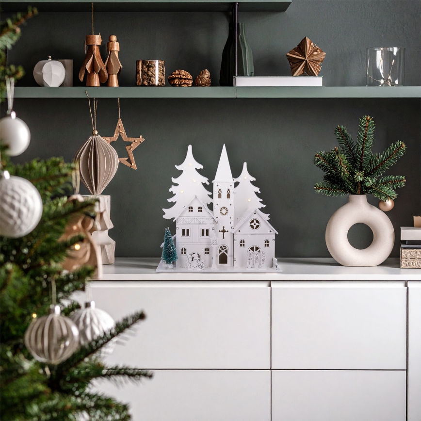 Brilagi - LED-joulukoriste, pieni kirkko, LED/2xAA