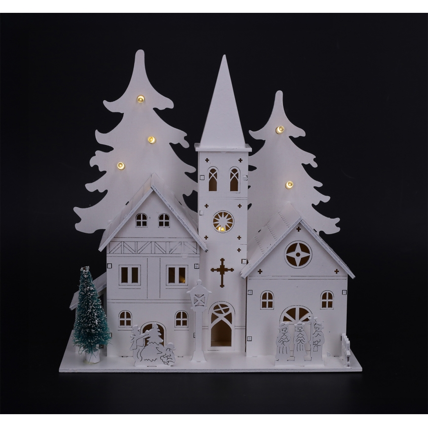 Brilagi - LED-joulukoriste, pieni kirkko, LED/2xAA