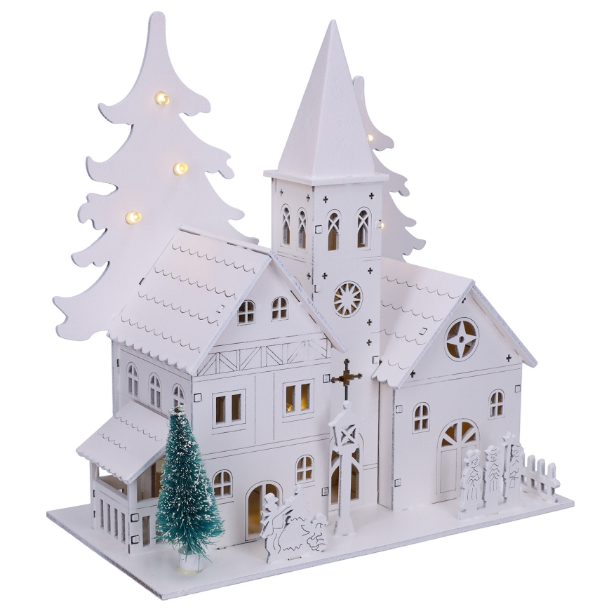Brilagi - LED-joulukoriste, pieni kirkko, LED/2xAA