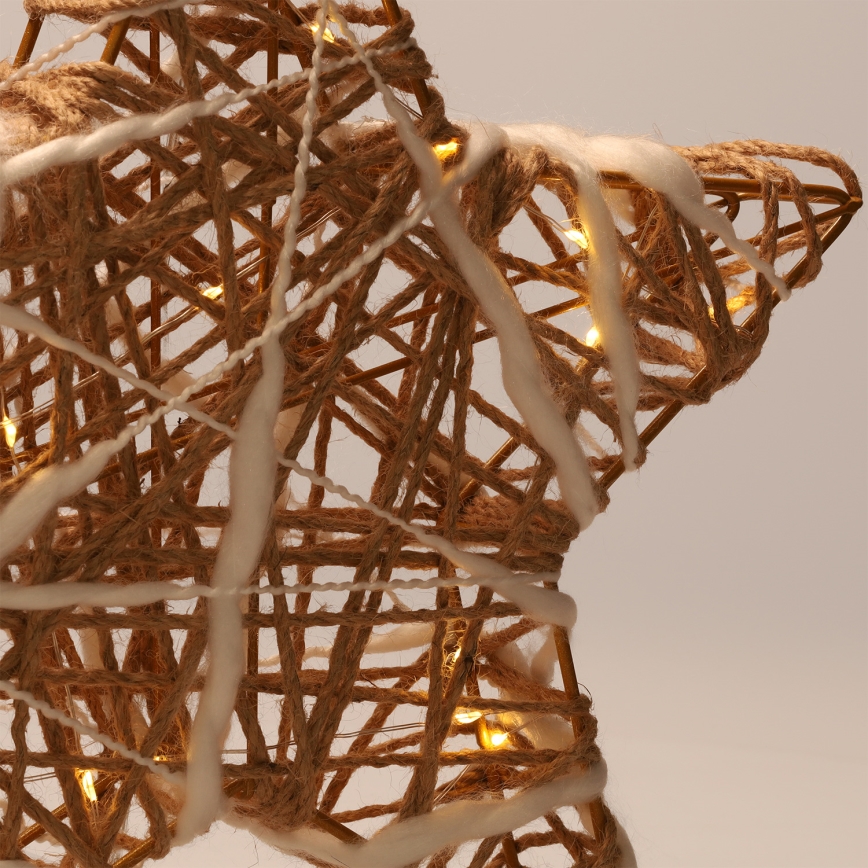 Brilagi - LED-joulukoriste, tähti, 30x28 cm, toimii 2x AA-paristolla