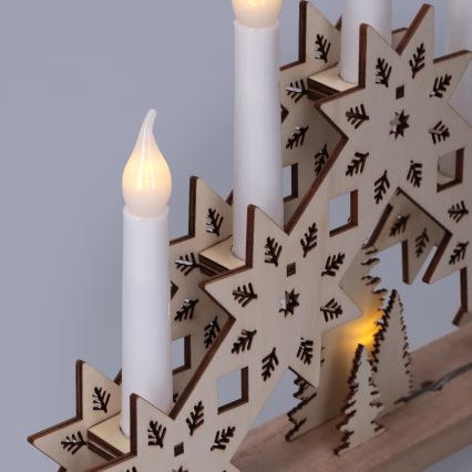 BRILAGI - LED-joulukynttelikkö 5xLED/2xAA beige