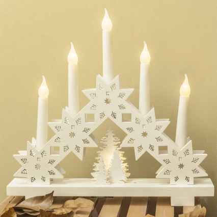 Brilagi - LED-joulukynttelikkö 5xLED/2xAA