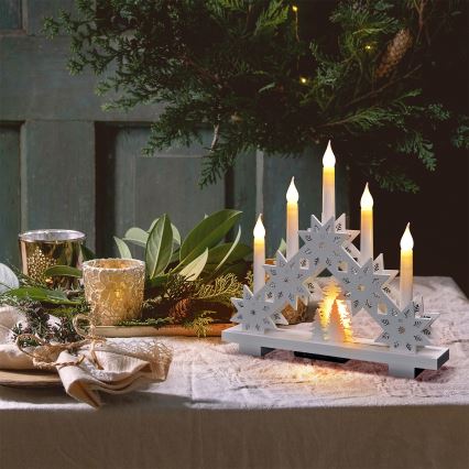 Brilagi - LED-joulukynttelikkö 5xLED/2xAA