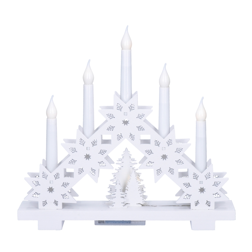 Brilagi - LED-joulukynttelikkö 5xLED/2xAA